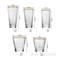 Gold Rimmed Glass Pivware